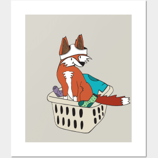 Fox jocks and socks laundry day Posters and Art